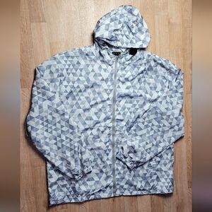 Mens Linea Uomo Grey Geometric Patterned Jacket SIZE 5XL